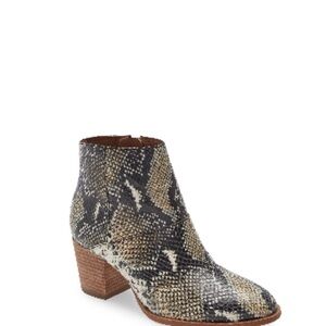 Snakeskin Ankle Boots
